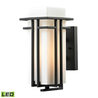 Croftwell LED Outdoor Wall Sconce in Textured Matte Black (45|45085/1-LED)