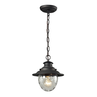 Searsport One Light Outdoor Pendant in Weathered Charcoal (45|45041/1)