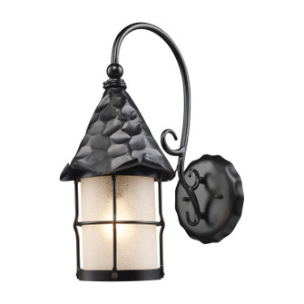 Rustica One Light Outdoor Wall Sconce in Matte Black (45|385-BK)