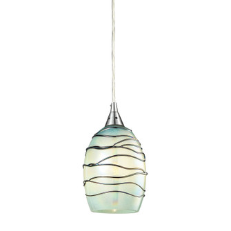 Vines One Light Mini Pendant in Satin Nickel (45|31348/1MN)