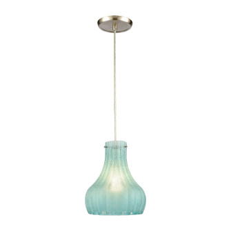 Coastal Scallop One Light Mini Pendant in Satin Nickel (45|30170/1)