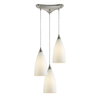 Vesta Three Light Pendant in Satin Nickel (45|2580/3)