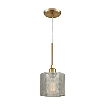 Compartir One Light Mini Pendant in Satin Brass (45|21112/1)