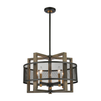 Woodbridge Five Light Chandelier in Matte Black (45|16547/5)