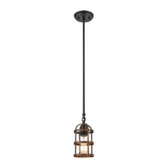 Millville One Light Mini Pendant in Matte Black (45|15481/1)