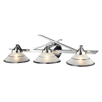 Refraction Three Light Vanity in Polished Chrome (45|1472/3)