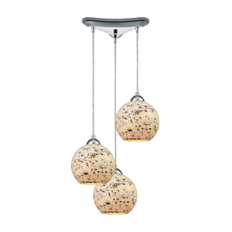 Spatter Three Light Pendant in Polished Chrome (45|10741/3)