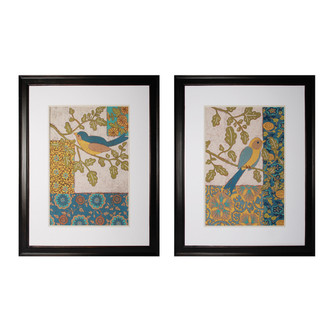 Avian Ornament I and II Wall Decor in Espresso (45|10225-S2)