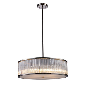 Braxton Five Light Chandelier in Polished Nickel (45|10129/5)