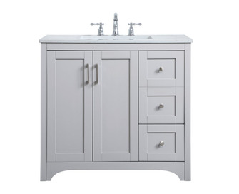 moore Single Bathroom Vanity in Grey (173|VF17036GR)