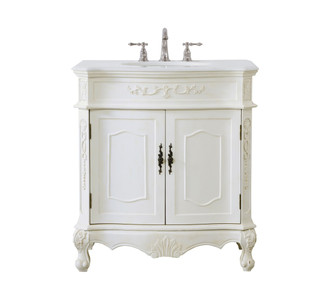 Danville Single Bathroom Vanity in Antique white (173|VF10132AW-VW)