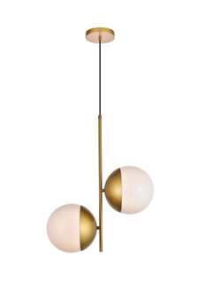 Eclipse Two Light Pendant in Brass (173|LD6120BR)