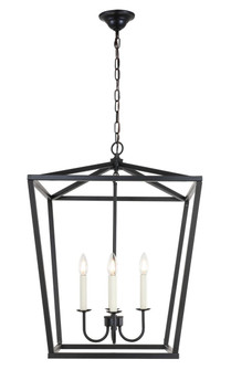 Maddox Four Light Pendant in Black (173|LD6008D20BK)