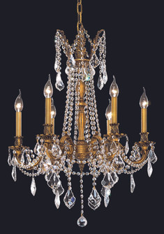 Rosalia Six Light Chandelier in French Gold (173|9206D23FG/RC)