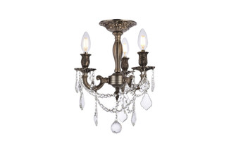 Rosalia Three Light Flush Mount in Pewter (173|9203F13PW/RC)