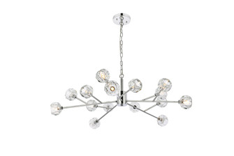 Graham 15 Light Pendant in Chrome and Clear (173|3509D42C)