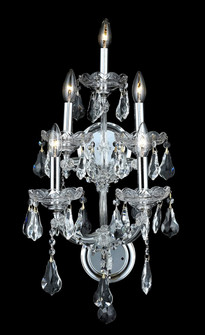 Maria Theresa Five Light Wall Sconce in Chrome (173|2801W5C/RC)