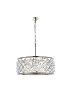 Madison Six Light Chandelier in Polished Nickel (173|1214D25PN/RC)