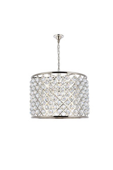 Madison Eight Light Chandelier in Polished Nickel (173|1206D27PN/RC)