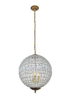 Olivia Three Light Pendant in French Gold (173|1205D18FG/RC)