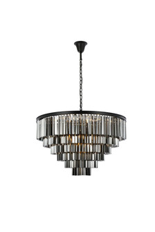 Sydney 33 Light Chandelier in Matte Black (173|1201D44MB-SS/RC)