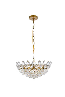 Emilia Five Light Pendant in Brass (173|1104D18BR)