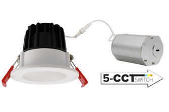 2'' Led Rflctr Ic At 8W 550Lm 120V 5Cct in All White (507|ERT210CT5W)