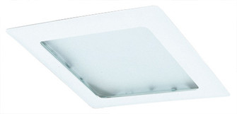 8'' Sq Trim W/ Prismatic Glass Lens in All White (507|EL10W)