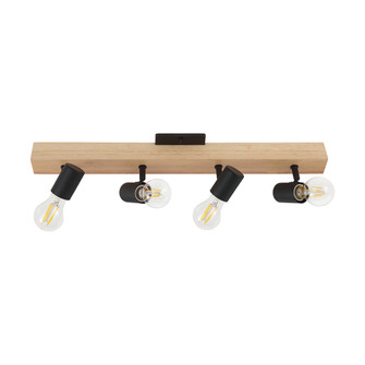 Kingswood Four Light Track Light in Brown, Black (217|98114A)