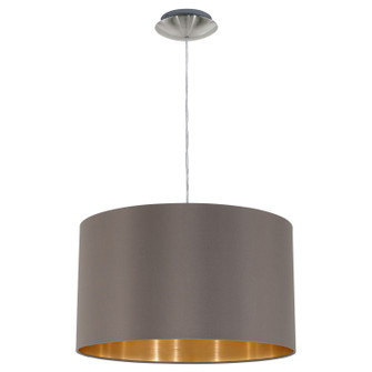 Maserlo One Light Pendant in Satin Nickel (217|31603A)