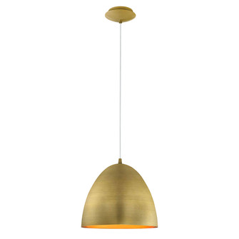 Correto One Light Pendant in Brushed Gold (217|204674A)