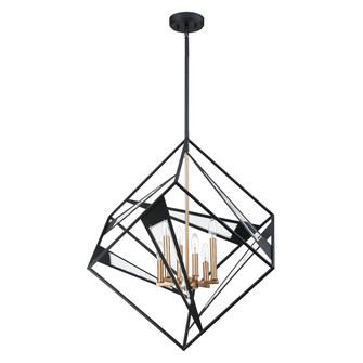 Corrietes Six Light Pendant in Matte Black (217|204588A)