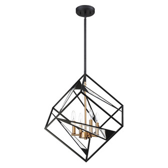 Corrietes Four Light Pendant in Matte Black (217|204586A)