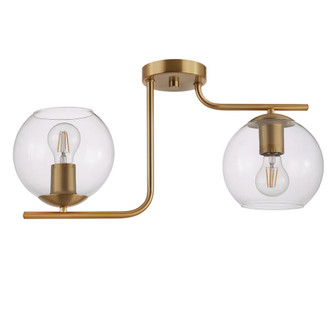 Marojales Two Light Ceiling Mount in Brushed Gold (217|204336A)