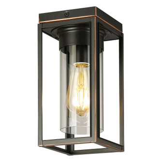 Walker Hill One Light Outdoor Flush Mount in Oil Rubbed Bronze (217|203666A)