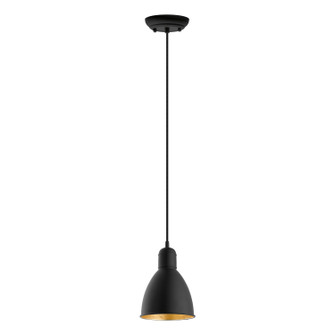 Priddy 2 One Light Pendant in Black/Gold (217|203443A)