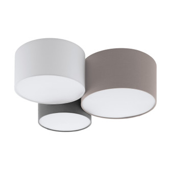 Pastore 1 Three Light Ceiling Mount in Taupe/White/Grey (217|203213A)