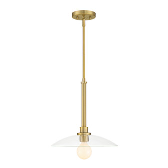 Litto One Light Pendant in Brushed Gold (43|D294M-14P-BG)