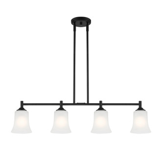 Bronson Four Light Island Pendant in Matte Black (43|D278M-IS-MB)