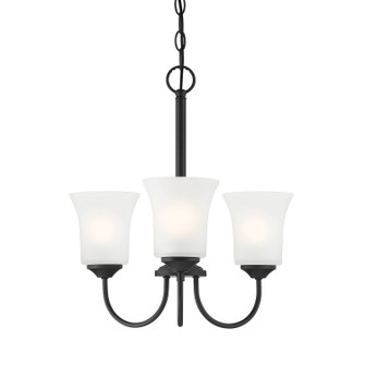 Bronson Three Light Chandelier in Matte Black (43|D278M-3CH-MB)