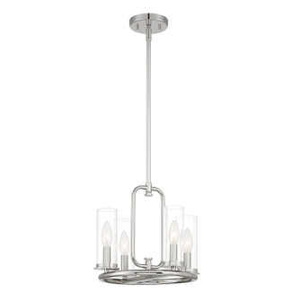 Hudson Heights Four Light Pendant Convertible in Polished Nickel (43|D268C-14P-PN)
