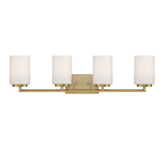 Leavenworth Four Light Vanity in Brushed Gold (43|D257M-4B-BG)