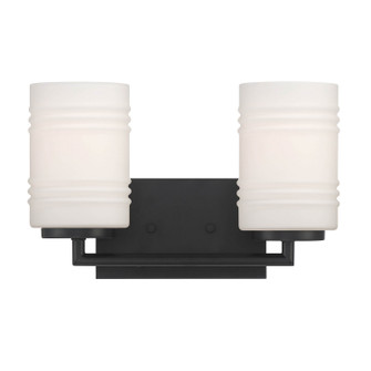 Leavenworth Two Light Vanity in Matte Black (43|D257M-2B-MB)