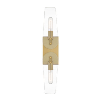 Bergen Beach Two Light Wall Sconce in Brushed Gold (43|D256M-2WS-BG)