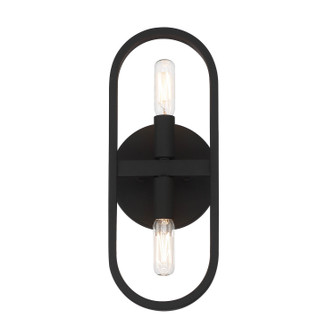 Carousel Two Light Wall Sconce in Black (43|D254C-2WS-BK)