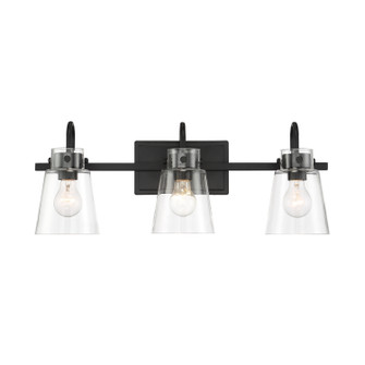 Inwood Three Light Vanity in Matte Black (43|D214M-3B-MB)