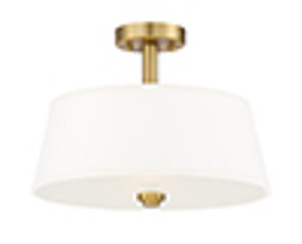 Studio Two Light Semi-Flush Mount in Brushed Gold (43|88511-BG)