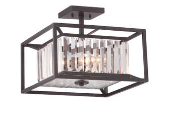 Linares Three Light Semi-Flush Mount in Vintage Bronze (43|87411-VB)