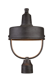 Portland-DS One Light Post Lantern in Weathered Pewter (43|33146-WP)