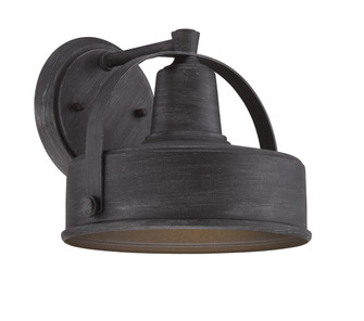 Portland-DS One Light Wall Lantern in Weathered Pewter (43|33121-WP)